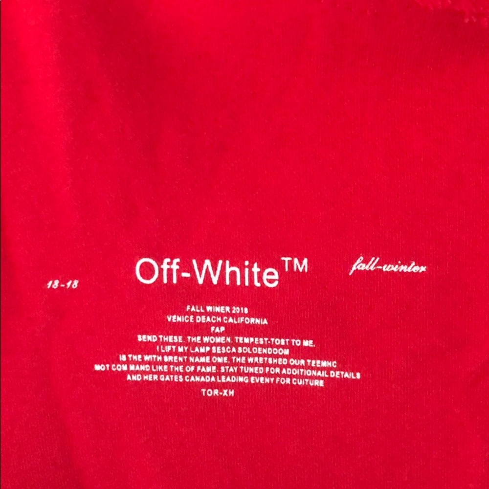 Off white sweater